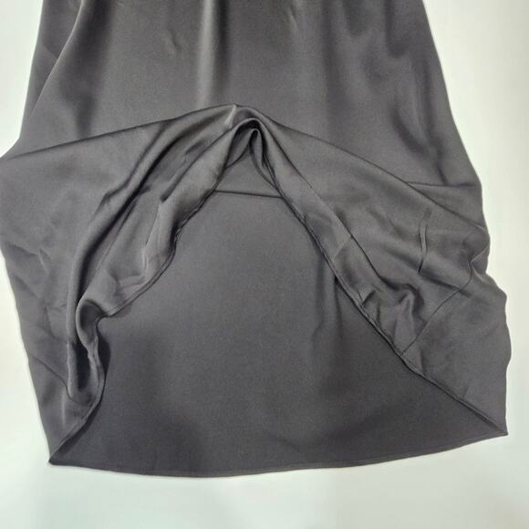 GUIZIO Wrapped Maxi Dress in Black - Picture 4 of 12